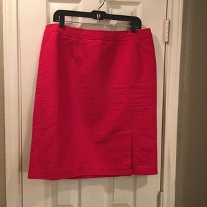 Talbots Red Pencil Skirt